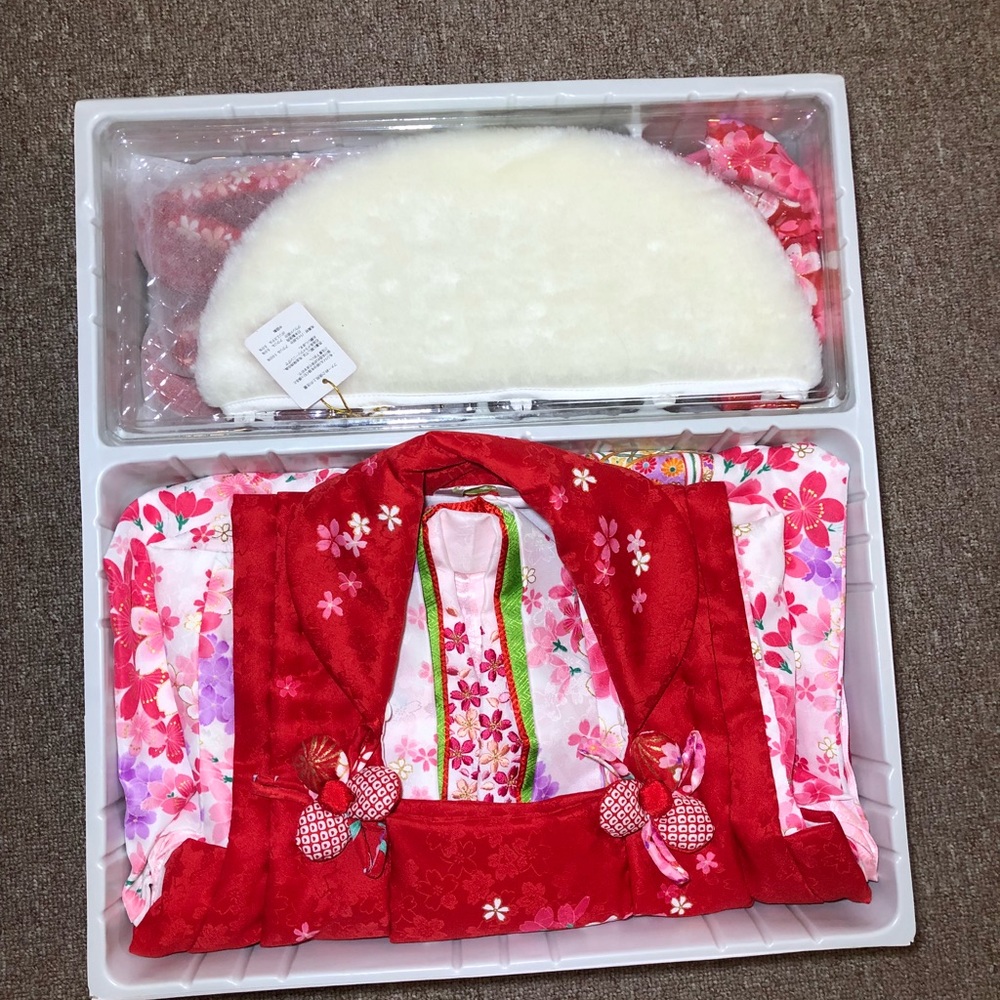 Japanese girls Kimono 7 pieces set 3T-4T - Picture 3 of 6